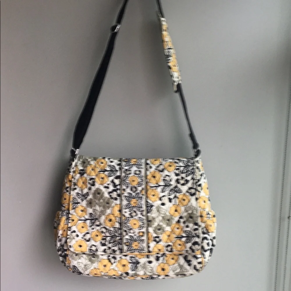 VERA BRADLEY yellow/neutral floral diaper bag